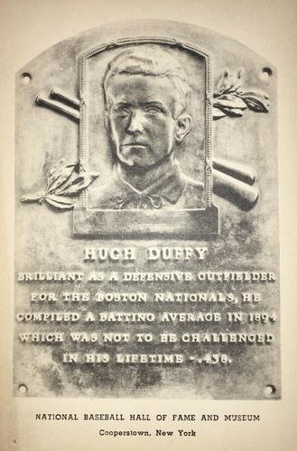 1946-52 Albertype Hall of Fame Plaque Postcards (Type 2) #NNO Hugh Duffy Front