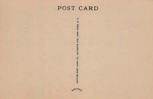 1953-55 Artvue Hall of Fame Plaque Postcards (Type 1) #NNO Ban Johnson Back