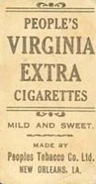 1911-16 People's Tobacco Virginia Extra (T216) #NNO Hans Lobert Back
