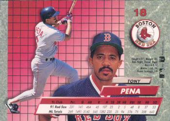 1992 Ultra #18 Tony Pena Back