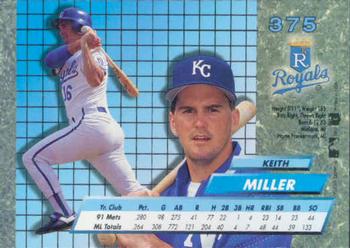 1992 Ultra #375 Keith Miller Back