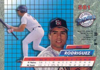 1992 Ultra #581 Rich Rodriguez Back