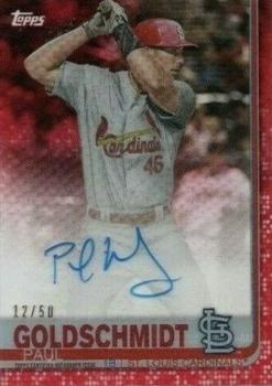 2019 Topps Clearly Authentic - Red #CAA-PG Paul Goldschmidt Front