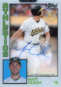 2019 Topps Clearly Authentic - 1984 Topps Baseball Autographs #TBA-MO Matt Olson Front