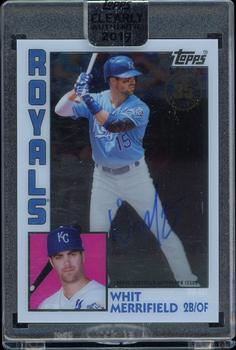 2019 Topps Clearly Authentic - 1984 Topps Baseball Autographs #TBA-WM Whit Merrifield Front