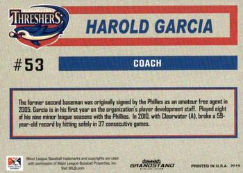 2019 Grandstand Clearwater Threshers #NNO Harold Garcia Back