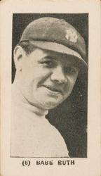 1928 W502 Game Backs Strip #6 Babe Ruth Front