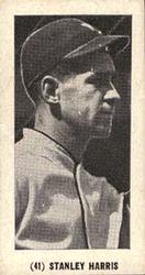 1928 W502 Game Backs Strip #41 Bucky Harris Front