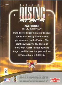 2006 Ultra - Ultra Rising Stars #URS7 Zach Duke Back