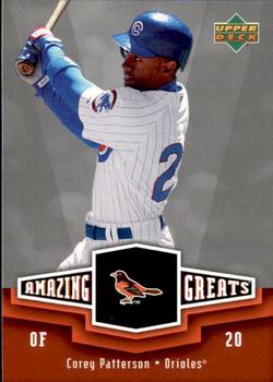 2006 Upper Deck - Amazing Greats #AG-CP Corey Patterson Front