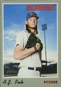 2019 Topps Heritage Minor League - Blank Back #47 A.J. Puk Front