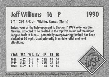 1990 Game Day Wichita State Shockers #37 Jeff Williams Back