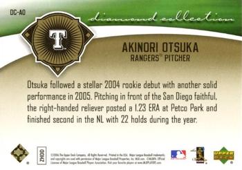 2006 Upper Deck - Diamond Collection Gold #DC-AO Akinori Otsuka Back