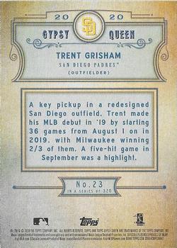 2020 Topps Gypsy Queen #23 Trent Grisham Back