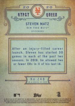 2020 Topps Gypsy Queen #248 Steven Matz Back