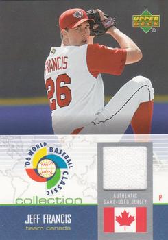 2006 Upper Deck - World Baseball Classic Jersey Collection #WBC-JF Jeff Francis Front