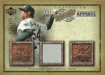 2006 Upper Deck Artifacts - MLB Game-Used Apparel #MLB-GG Rich Gossage Front