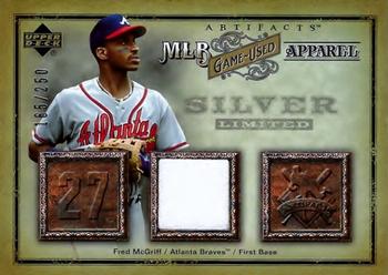 2006 Upper Deck Artifacts - MLB Game-Used Apparel Silver Limited #MLB-FM Fred McGriff Front