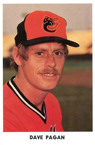 1976 Baltimore Orioles Photocards #NNO Dave Pagan Front