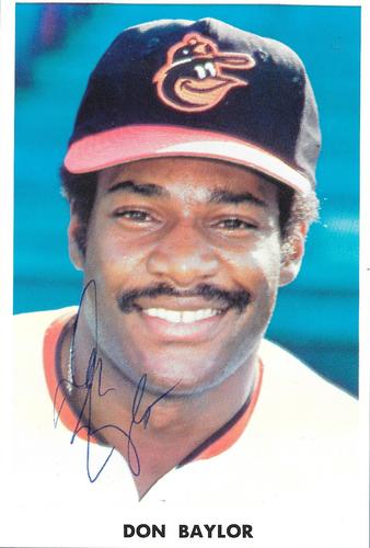 1974 Baltimore Orioles Photocards #NNO Don Baylor Front