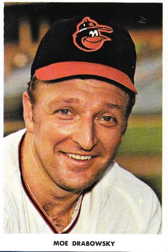 1970 Baltimore Orioles Photocards #NNO Moe Drabowsky Front