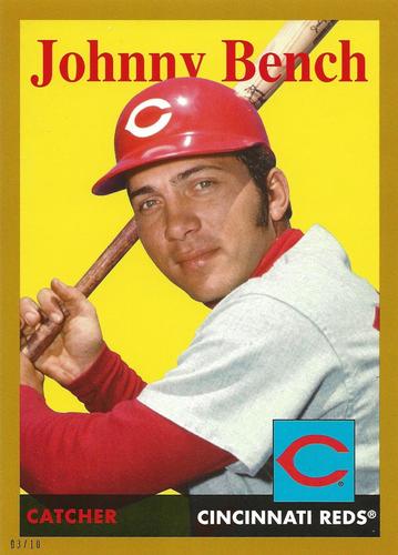2019 Topps Archives 5x7 - Gold 5x7 #94 Johnny Bench Front