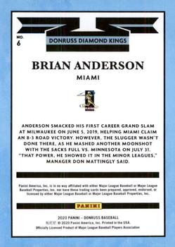 2020 Donruss #6 Brian Anderson Back