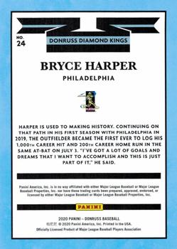 2020 Donruss #24 Bryce Harper Back