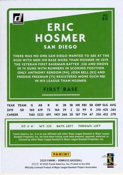 2020 Donruss #65 Eric Hosmer Back