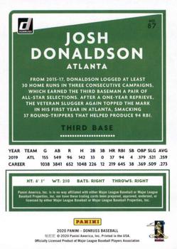 2020 Donruss #87 Josh Donaldson Back