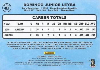 2020 Donruss #255 Domingo Leyba Back