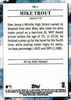 2019 Topps Gallery - Impressionists #IM-1 Mike Trout Back