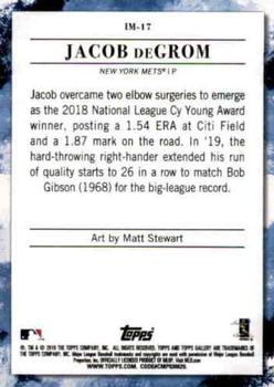 2019 Topps Gallery - Impressionists #IM-17 Jacob deGrom Back