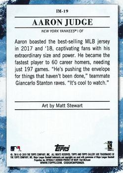2019 Topps Gallery - Impressionists #IM-19 Aaron Judge Back