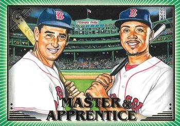 2019 Topps Gallery - Master & Apprentice Green #MA-WB Ted Williams / Mookie Betts Front