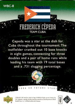 2006 Upper Deck Future Stars - World Future Stars Green #WBC-8 Frederich Cepeda Back