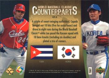 2006 Upper Deck Special F/X - WBC Counterparts #CP-5 Frederich Cepeda / Jong Beom Lee Back