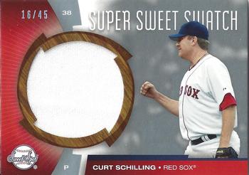2006 Upper Deck Sweet Spot - Super Sweet Swatch Platinum #SW-CS Curt Schilling Front