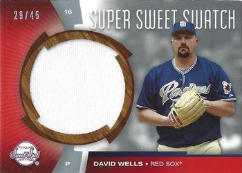 2006 Upper Deck Sweet Spot - Super Sweet Swatch Platinum #SW-WE David Wells Front