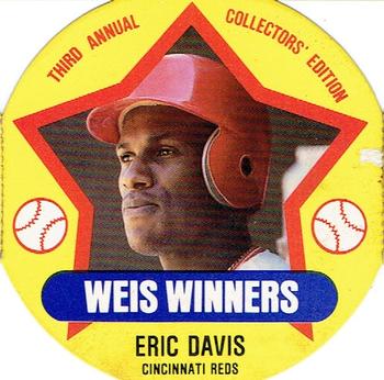 1989 Weis Winners Discs #11 Eric Davis Front