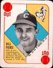 1951 Topps Blue Backs #45 Bill Pierce Front