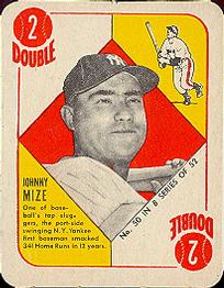 1951 Topps Blue Backs #50 Johnny Mize Front