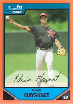 2007 Bowman - Prospects Orange #BP33 Edwin Maysonet Front