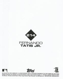 2020 Topps Stickers #214 Fernando Tatis Jr. Back