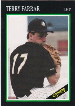 1991 A&R Kane County Cougars #NNO Terry Farrar Front