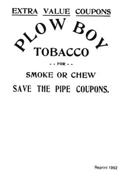 1992 1910-12 Plow Boy Tobacco Reprints #NNO Ed Hahn Back