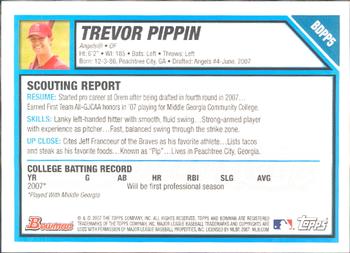 2007 Bowman Draft Picks & Prospects - Prospects #BDPP5 Trevor Pippin Back