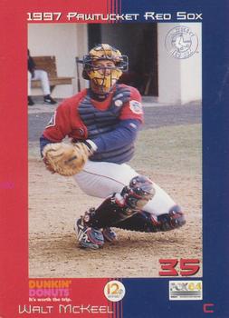 1997 Dunkin' Donuts Pawtucket Red Sox #NNO Walt McKeel Front