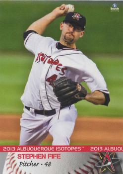 2013 Brandt Albuquerque Isotopes #16 Stephen Fife Front