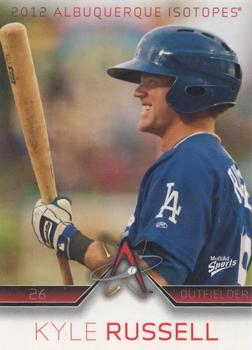 2012 MultiAd Albuquerque Isotopes #29 Kyle Russell Front